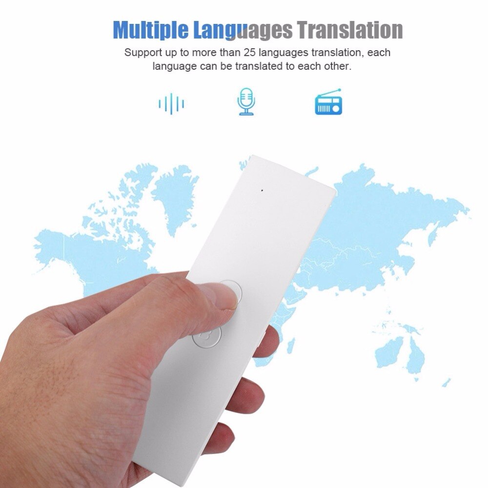 T6 traducteur vocal Intelligent Portable Intelligent traducteur d'interprétation multilingue en temps réel bidirectionnel Bluetooth sans fil