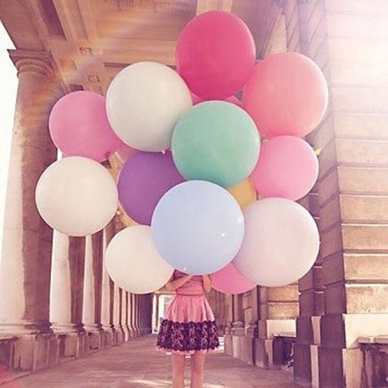 1 Pcs 36 "Giant Grote Ballon Latex Wedding Party Verjaardag Helium Decoratie 36 Inch Kids Toy Kleurrijke