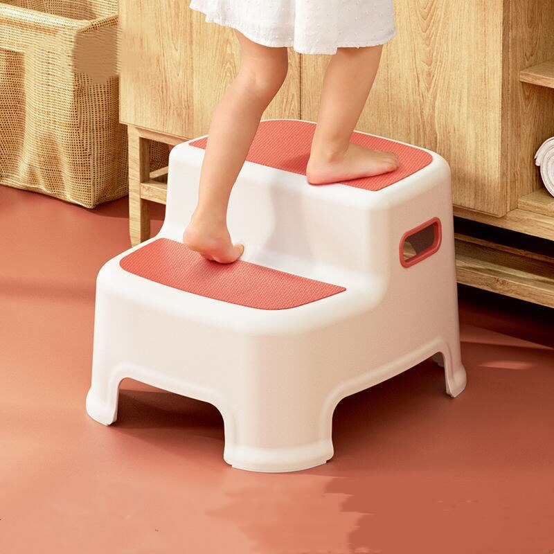 Multi-Function 2 Step Stool Toddler Kids Stool Toilet Potty Training Anti-slip Bathroom Stool Footstool Chair Bathroom Furniture