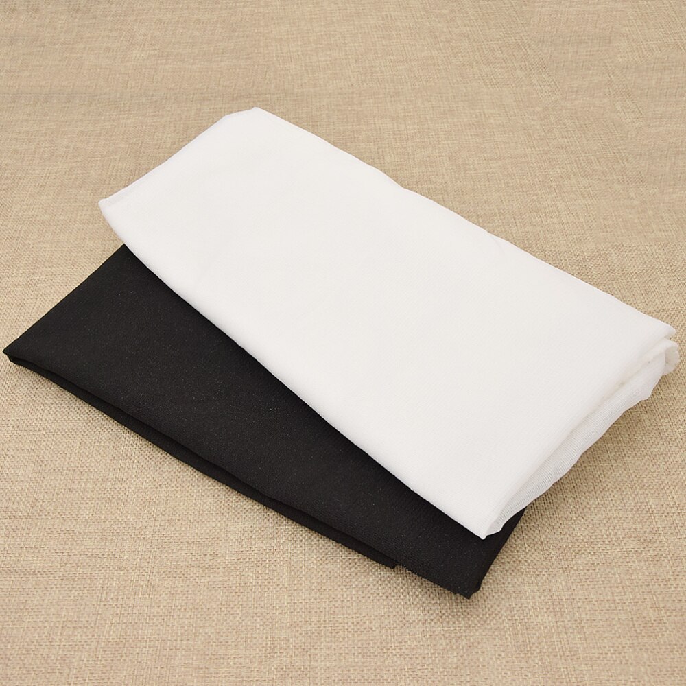100*112cm Polyester Stretch Knitted Iron On Interfacing Sticking Lining Black White DIY Craft Quilting Patchwork