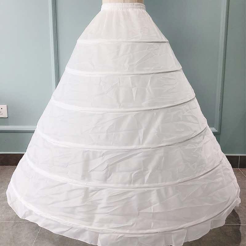 White Ball Gown Wedding Dresses Petticoats 6 turns Bridal Wedding Accessories Long Underskirt