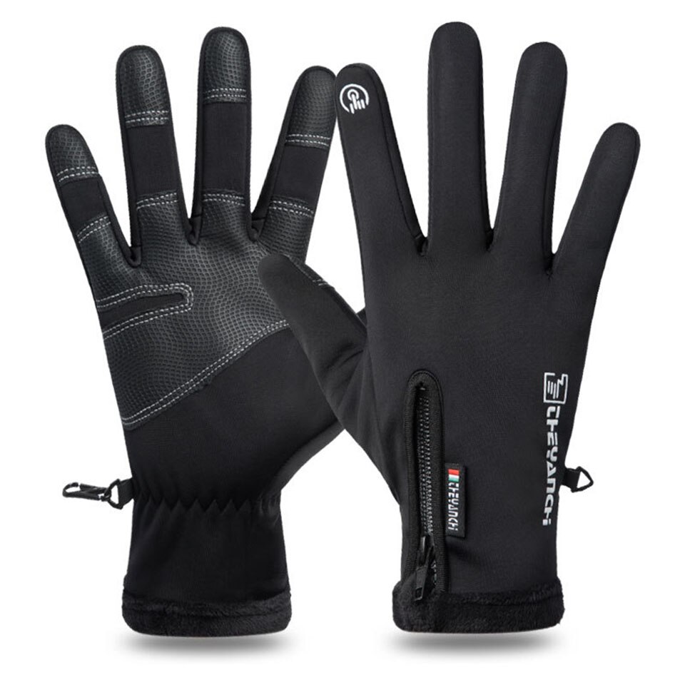 Udendørs vinter fiskeri handsker vandtætte fulde fingre skridsikker klatring handske vandreture camping ridning handsker
