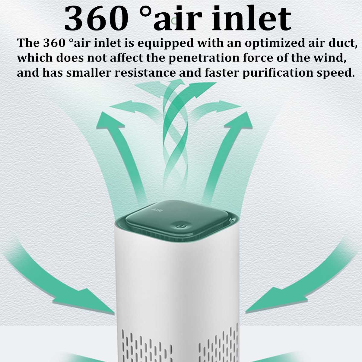 Mini Ozone Generator Deodorizer Air Purifier USB Rechargeable fridge Purifier Portable air Space Clear Odor For Office Car Room