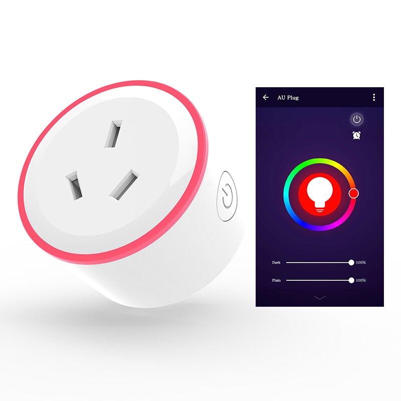 Frankever australia smart støpsel wifi smart stikkontakt fargerik zealand au støpsel smart hjem 10a tuya smart liv alexa google hjem