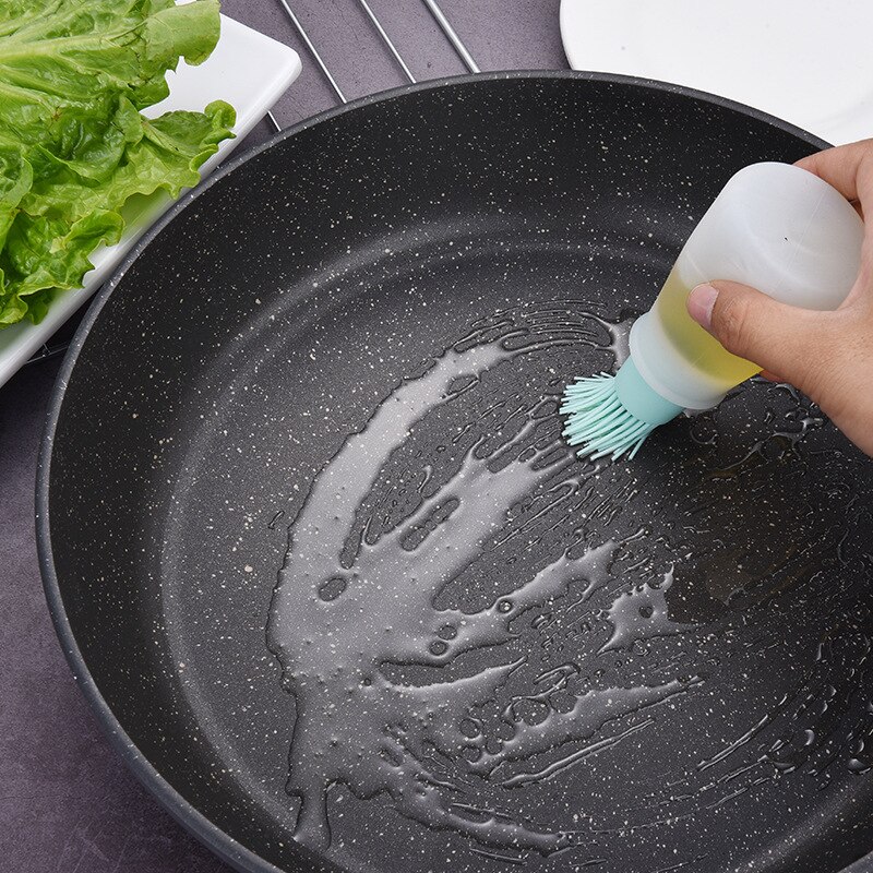 Grillbørste høj temperatur oliebørste mad grade silikone bagning madlavning bbq værktøjer grillolie flaske børste køkkenudstyr