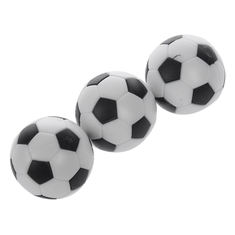 5x plastik 32mm fodbold indendørs bordfodboldbold erstatter sort + hvid