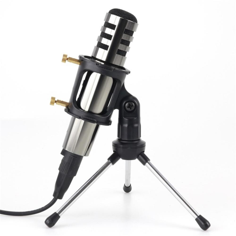 3,5mm Kondensator Mikrofon Studio Online Klang Aufnahme Mic Stativ Bausatz mit Klapp Ständer Stativ Filter für praktisch PC