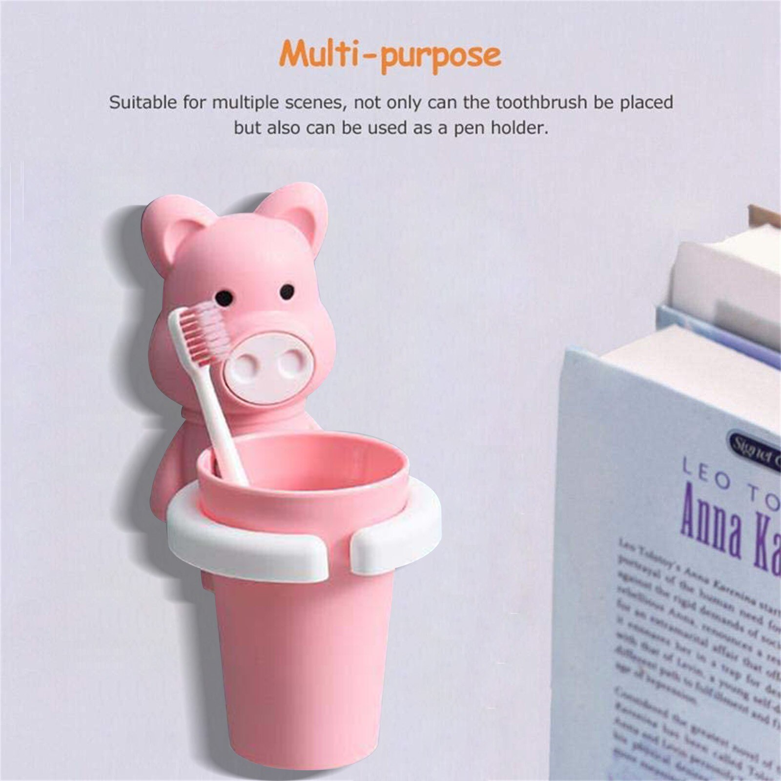 Porte-brosse à dents avec tasse, étagère murale Durable et résistante aux chutes, porte-gobelet pour bain de bouche, accessoires de salle de bains