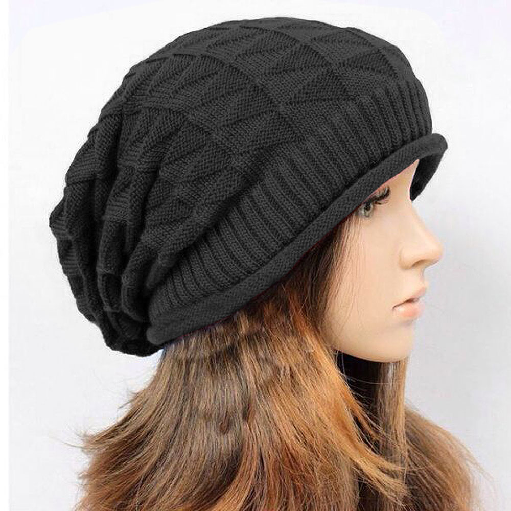 Efterår toca gorros hue vinter strik uld hue afslappet unisex kasketter herre og dame huer strikket gorro varm nc: Mørkegrå