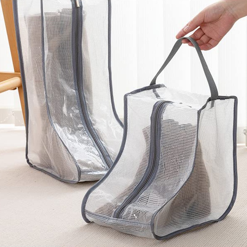 Boot Storage Bag Portable Shoes Organizer Waterproof Dustproof Protection Holder Bag for Household Travel Supplies