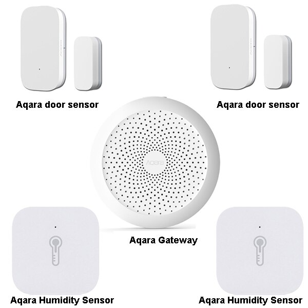 Aqara smart Home Kit Mijia gateway Hub Human Body Sensor Wireless Switch Temperature Humidity Water Leakage alarm set