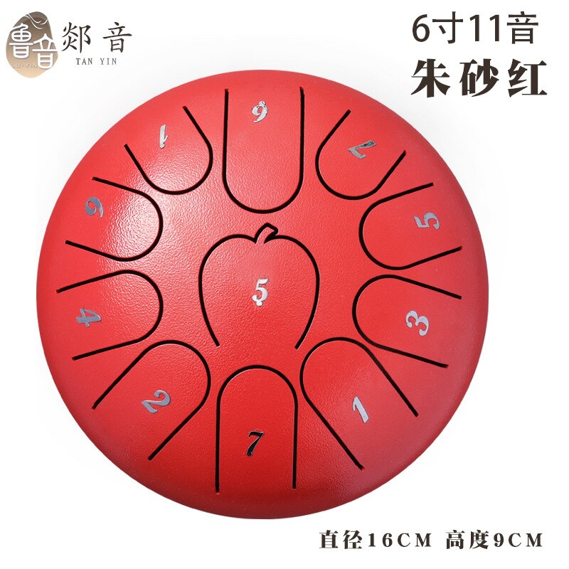 Tongue Drum 11 Notes 6 Inches For Hang Drum Instrument Mini Percussion Lotus Drum Worry Free yoga zazen therapists performa: C03