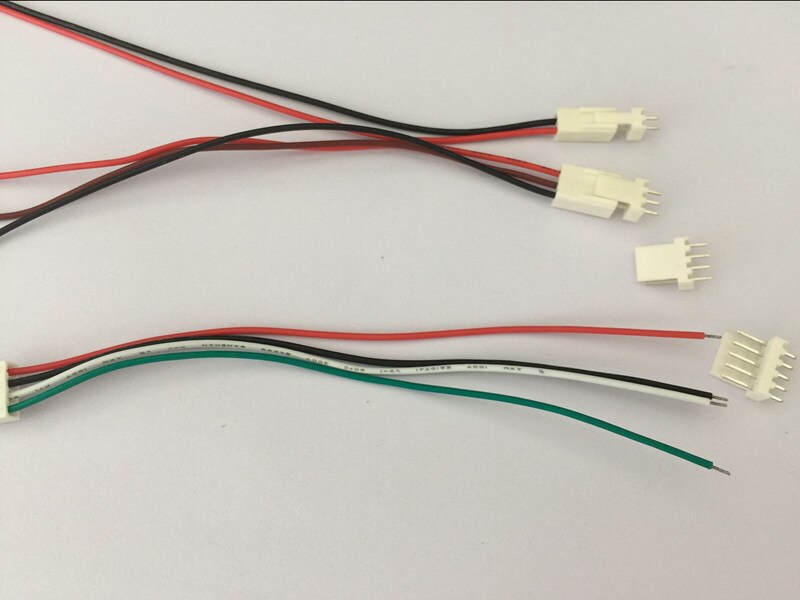 10 SETS 2pin/3pin/4pin/5pin 2.54mm PCB Connector plug with Wires Cables L00MM L150MM L200MM