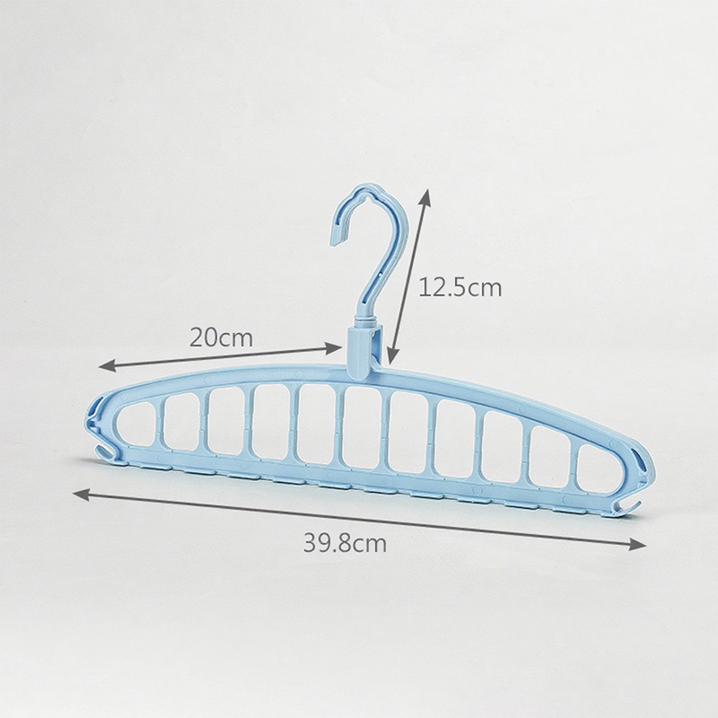 10 kpl liukumatonta dippimuovista valmistettua vaateripustinta asuntolan vaatteiden kuivaukseen aikuisten vaatteiden kuivausteline kotitalouksien paksujen vaatteiden tuki: Musta