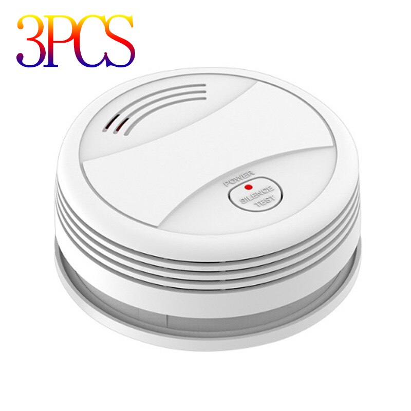 Tuya WIFI Smoke Detector Smart Smoke Alarm Home Security Alarm System Fire Alarm Smart Life Work With Google Home: 3PCS