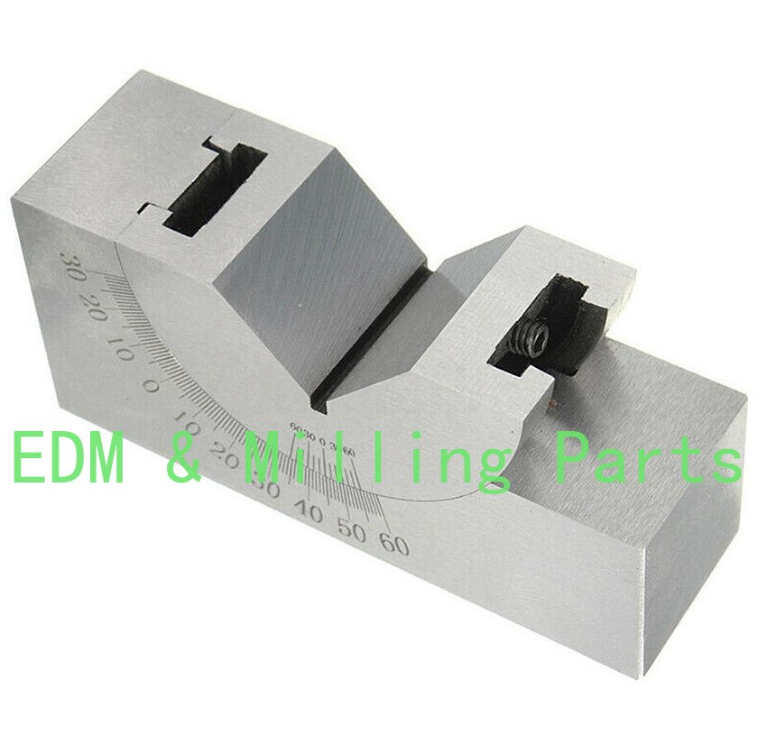 CNC Milling Precision Mini Adjustable Angle V Block 0-60 Degree Vice Grip Holding Clamp For Bridgeport Mill Part