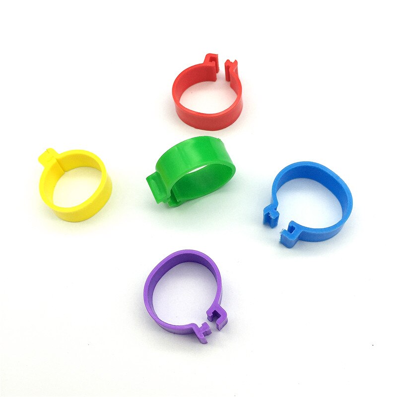 200 stuks Binnen diameter 2.0cm Kip voet ring Eend Gans Vogel Kwartel Gevogelte Kip Ring Gevogelte draagbare apparaat Hoge 1cm