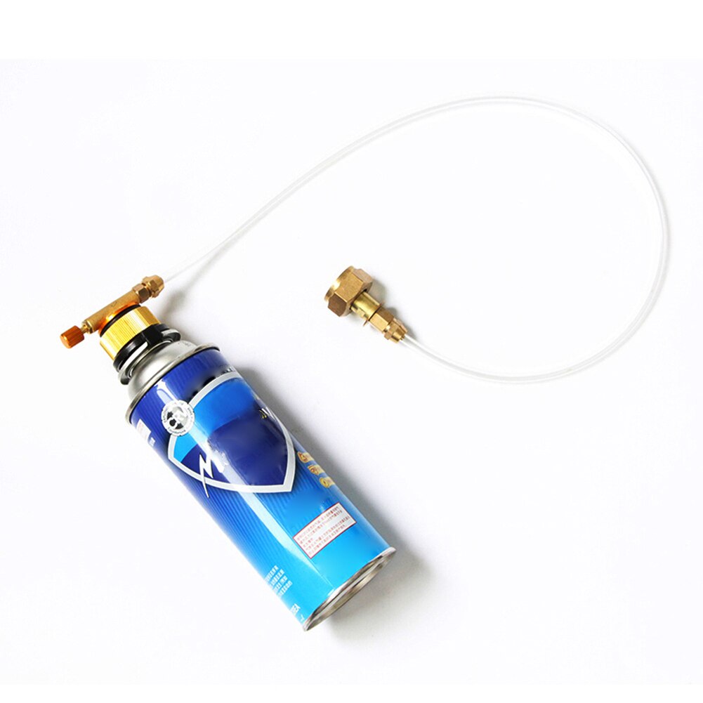 Camping Gas Refill Adapter Pipe Tube Hiking Outdoor Gas Tank Coupler Replacement Parts Camp Cooking Furnace Parts