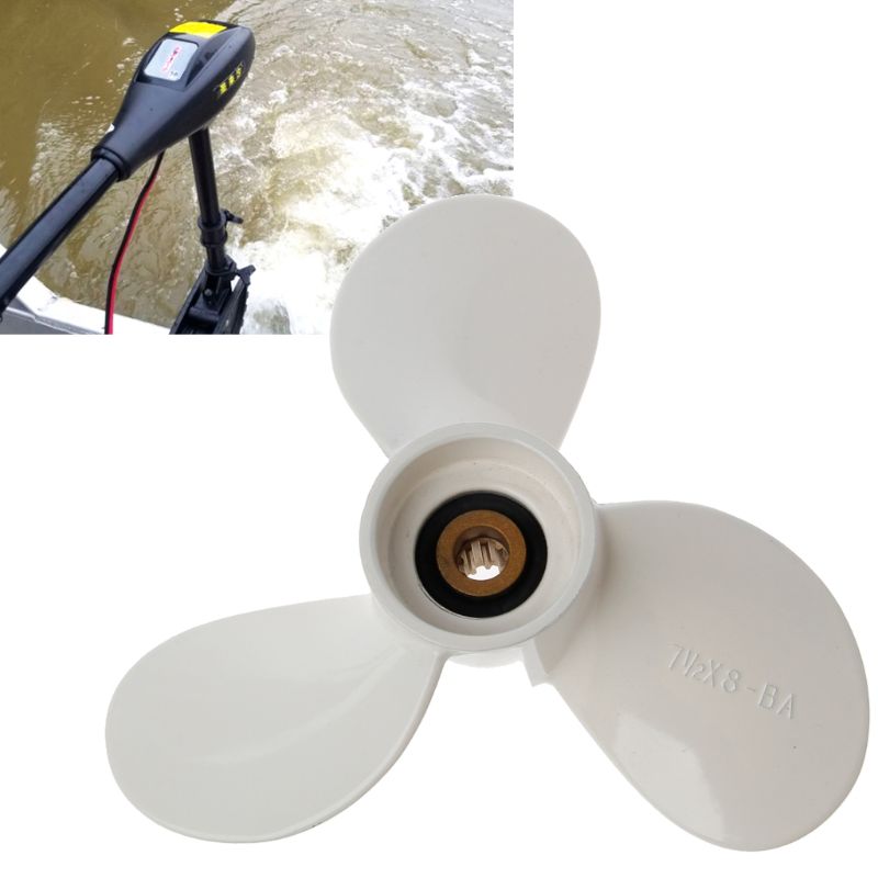7 1/2x8 BA barco marino motor Prop hélice piezas de la hoja para Yamaha fuera de borda 4hp 5hp motor qiang