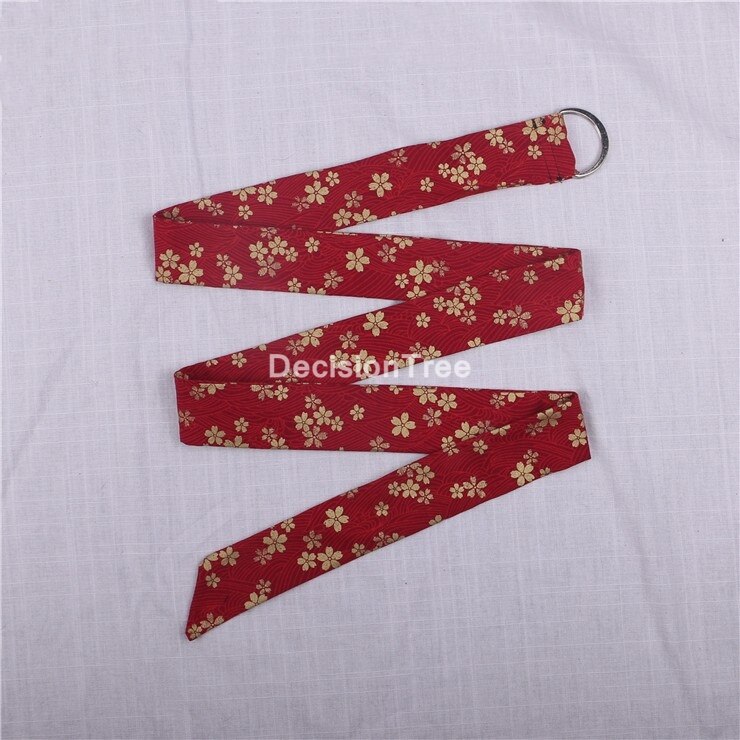 2022 chinese hanfu belt women chinese wind tassels silk belt bow tie vintage corset waistband vintage embroidery waistband hanfu: color7