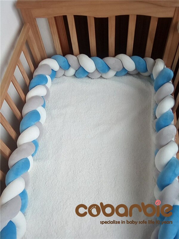 120cm Baby Geflochtene Krippe Stoßstangen Knoten Kissen Kissen, Kindergarten bettwäsche, bett zimmer dector