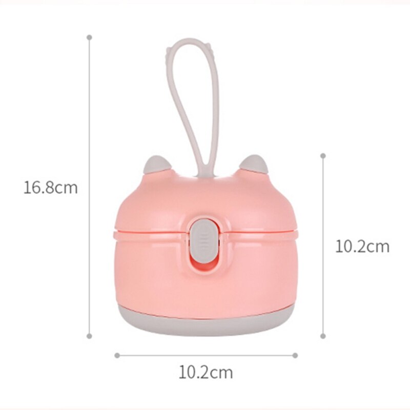 Baby Formula Milk Storage Infants Milk Powder Formula Dispenser Food Container Storage Feeding Box for Kids Portable Food PP Box: Pink