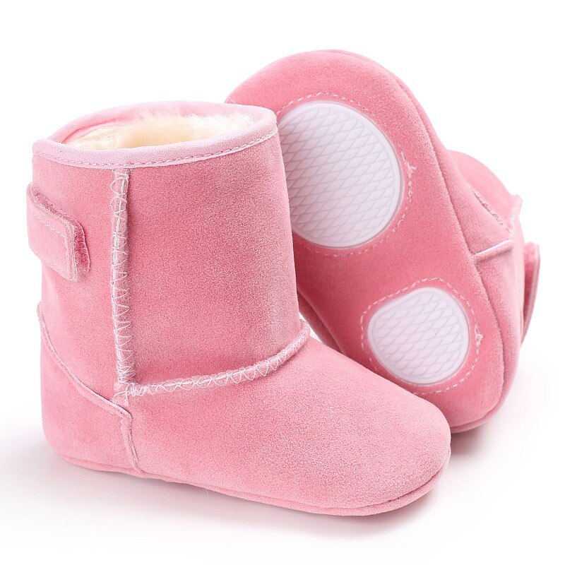 Baby Meisje schoenen Klassieke Herfst Winter Pluche Dikke Warme Snowboots Kids Eenvoudige Stijl Effen Kinderen Schoenen