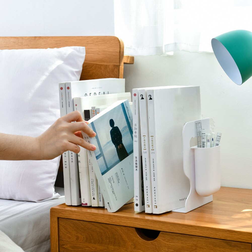 student pulpit stojak na książkę materiały biurowe Organizer prosty styl metalowe podpórki stojak na książkę chowany regał