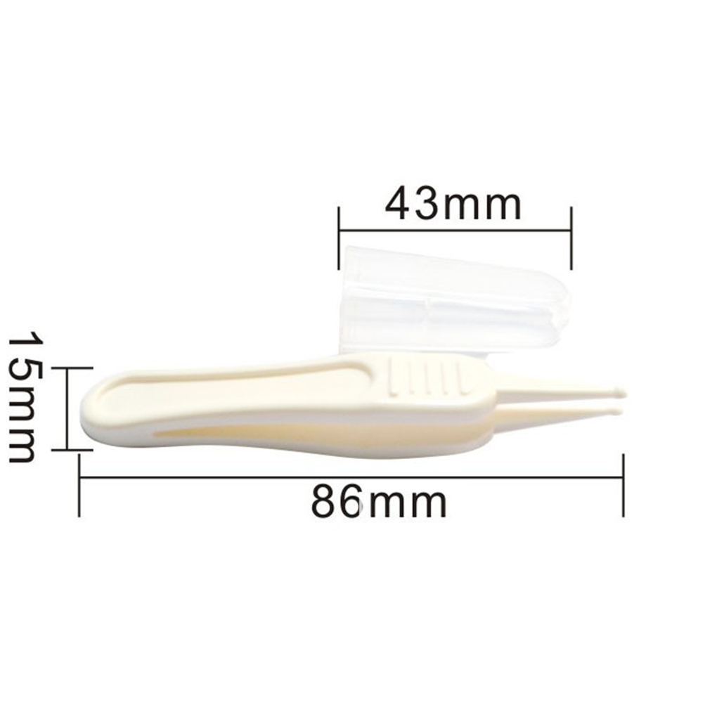 1/2pcs Baby Safety Tweezers Plastic Tweezers Ear Nose Clean Ears Dirty Baby Care girl Newborn Safety Safe Care Infant Ear Nose