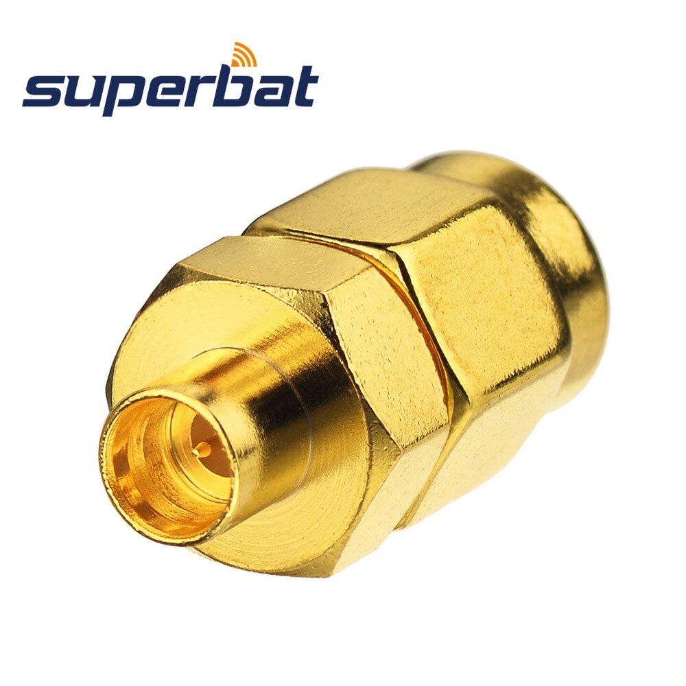 Superbat smp plug para sma macho reto 50 ohm rf conector de adaptador coaxial