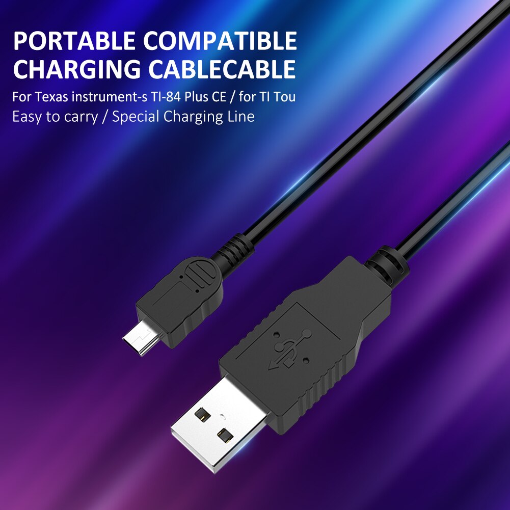 Charging Cable For TI-84 Plus CE TI-TI CX TI CX CAS Touchpads Replacement Charger Cable