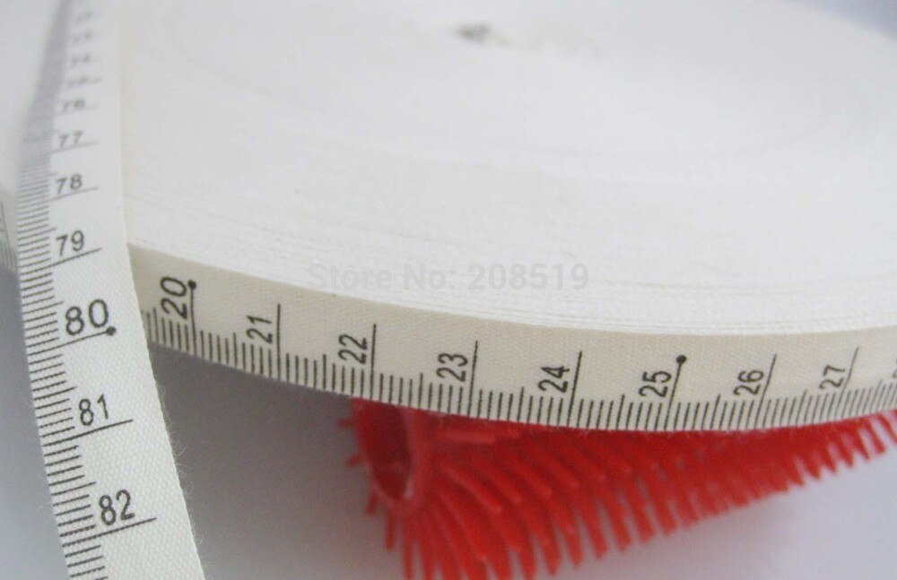 CR0007 breedte 12 MM/15 MM/20 MM Gedrukt 20 cm & 100 cm Heerser 100% Katoen Lint 30 meter craft accessoires: 100CM on 12mm wide