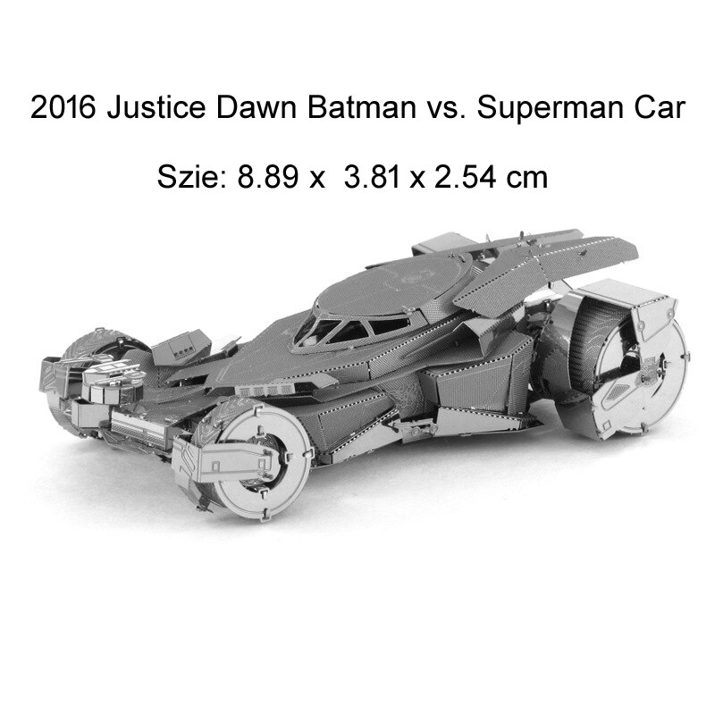 Batmobile 3D Metal Puzzle BAT-Signal Batwing TV Batmobile model KITS Assemble Jigsaw Puzzle Toys For Children: 93-2016 Batmobile