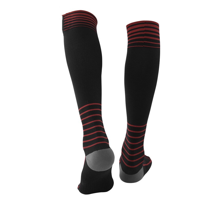 Mannen Fietsen Sokken Zwarte Kleur Knie Hoge Sport Sokken Hoge Elastische Strakke Athletic Sokken Fit Walking Jogging Ride Bike Actieve dragen