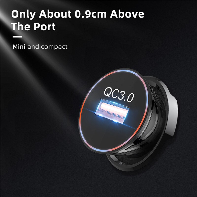 Car USB Charger Quick Charge 3.0 Universal 18W Charging in Car For iPhone 12 Pro Max Xiaomi Samsung Huawei P40 Fast Car Charger