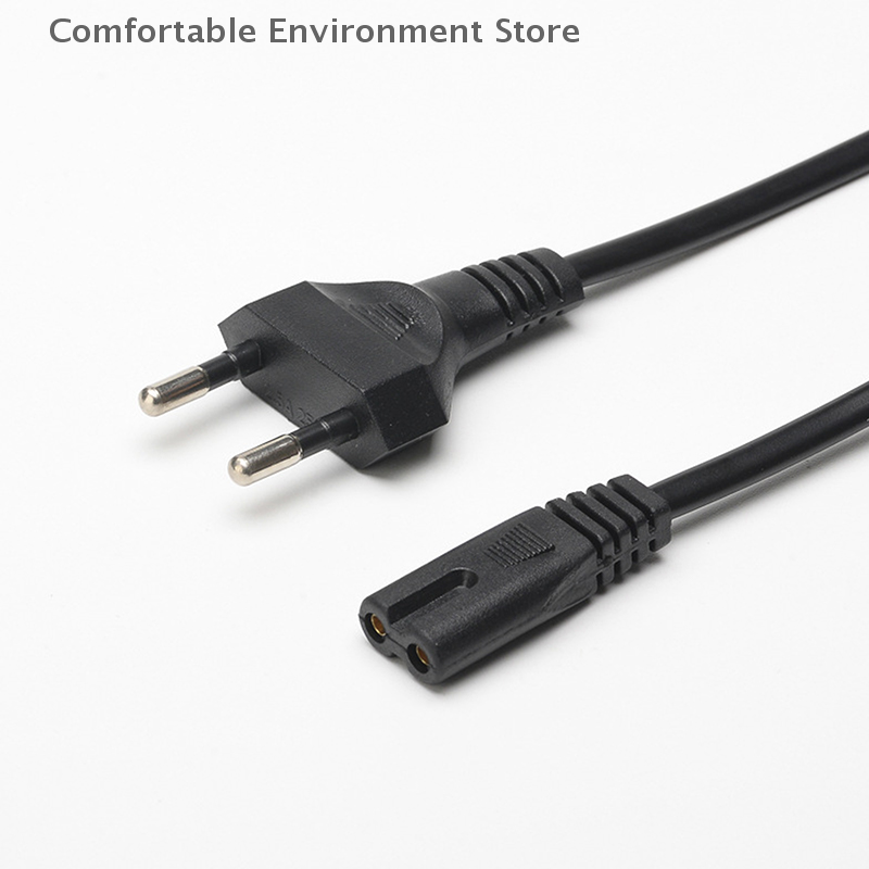 0.6m eu-skjøteledning strømkabel 8 europlugg ac-kabel til tv-skjerm strømforsyninger