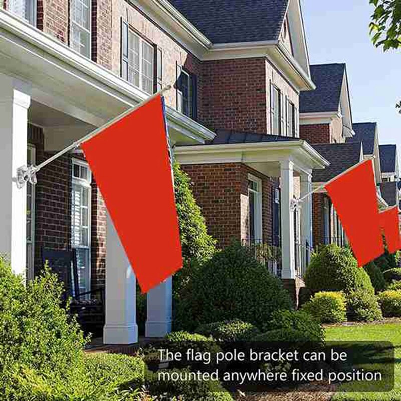 Flag Pole Holder Dual Position Flag Pole Mounting Bracket for House Steel Aluminum Flag Pole Mount Bracket