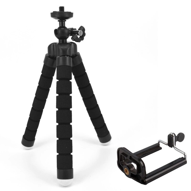Portable Phone Holder Tripods Live Photo Tripod for Phone Camera Holder Flexible Octopus Bracket for iPhone Clip Holder Stand: Default Title