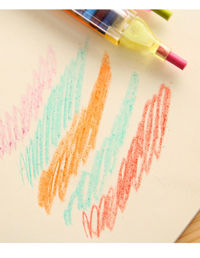 Søde kawaii farveblyanter olie pastelfarvet graffiti pen til børn maleri tegning forsyninger studerende papirvarer