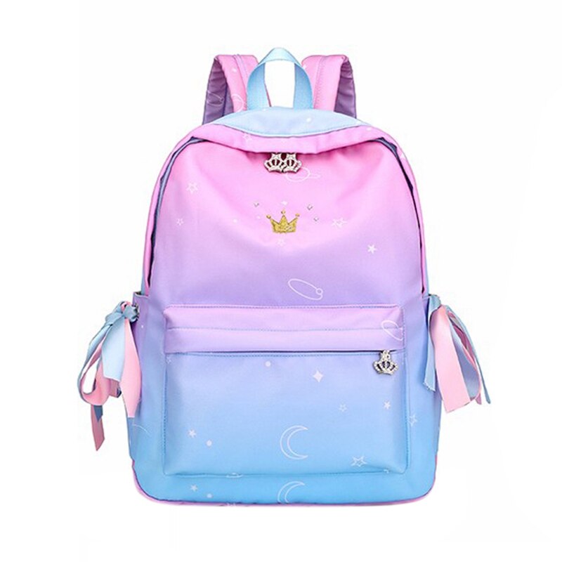 neue frauen Rucksack Schule Netter Kinder taschen für Mädchen Grundschule Buch Tasche Schule Taschen Druck Rucksack: B