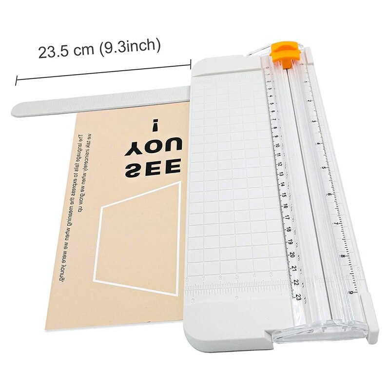A5 Papiersnijder Papier Trimmer Foto Bladen Met Beveiliging Safeguard En Side Heerser Voor Kantoor Thuis Briefpapier: white