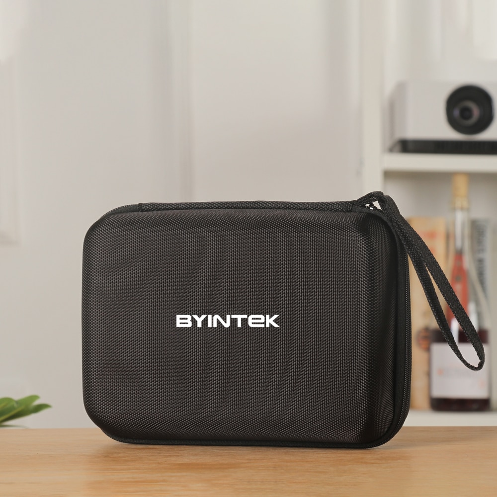 BYINTEK Original Luxus fallen Tasche Tragbaren Tuch Schutz für Mini Projektor UFO P10 P8I R7 (Projektor ist nicht enthalten)