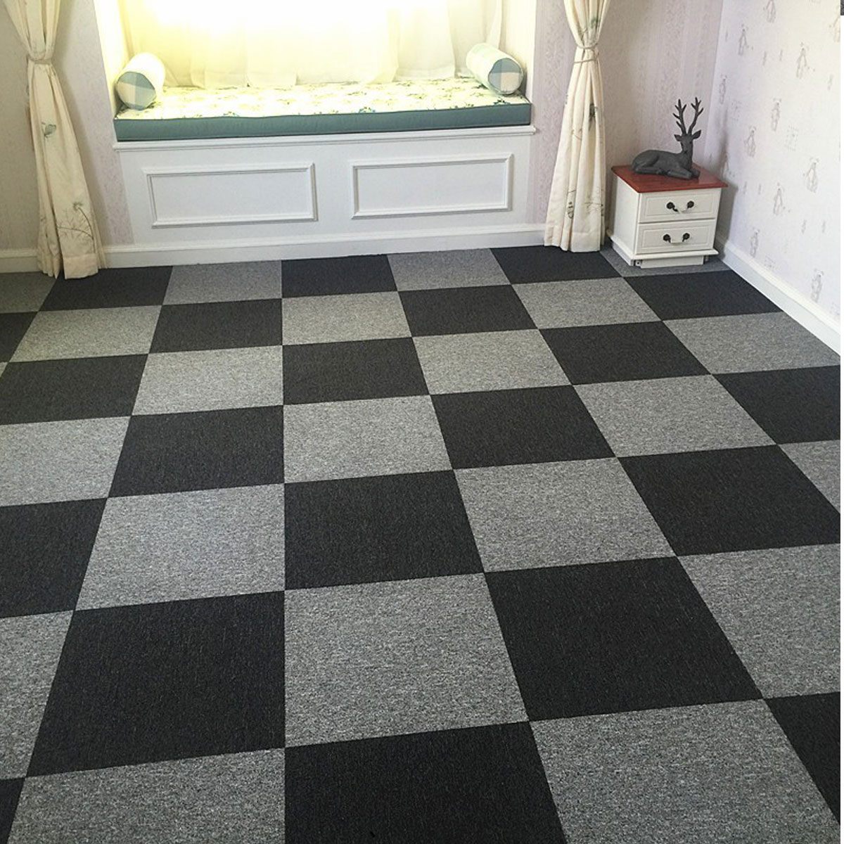 5 sztuk 30x30cm samoprzylepne płytki dywanowe nowoczesne łóżko podłoga w pomieszczeniu ing materiałowa osłona niejednolita całość dywan dla biura domu podłoga w pomieszczeniu wystrój