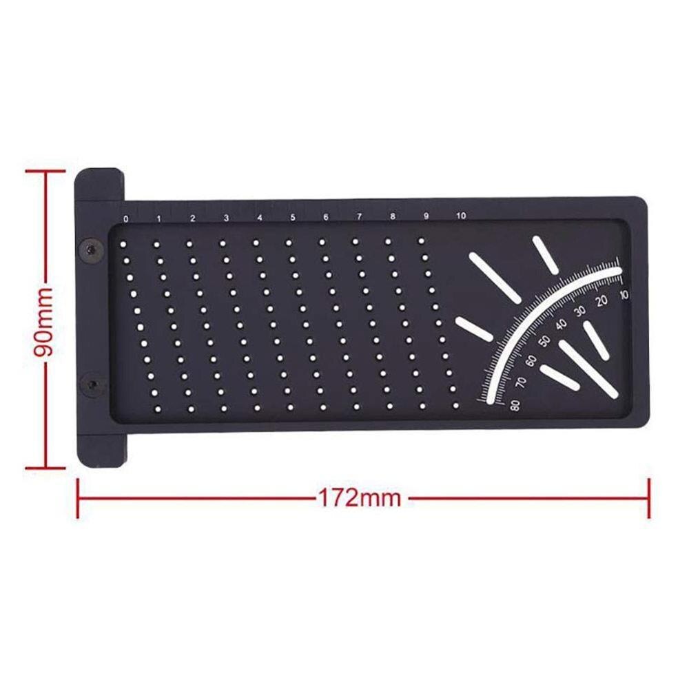 Snickare vinkelmätning träbearbetningsmått verktyg t-typ 100mm gauge linjaler  v2 x 8