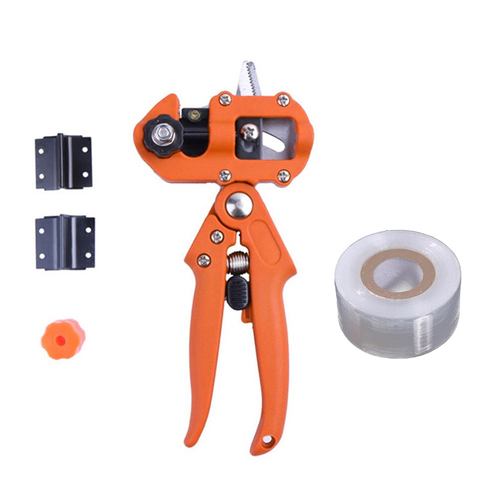 Drtools Pfropfen Pruner Garten Werkzeug Professionelle Zweig Cutter Gartenschere Rebschnitt Anlage Scheren Boxen Obst Baum Pfropfen Schere: Orange und 3cm Band