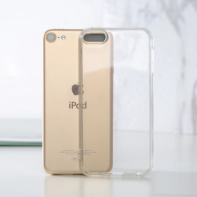 2-in-1 Soft Protective Skin Case Cover for Apple iPod Touch 5 6 7 Tempered Glass Screen Protector for touch 5g 5th 6g 6th 7g 7th: Clear