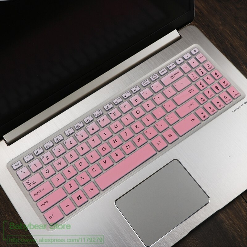 Laptop Notebook Keyboard Cover Skin Protector for Asus FX570UD FX570U FX507ZD FX570 UD ZD FX YX 570 X570Z X570ZD X570UD 15.6: fadepink