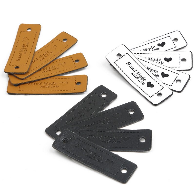 retro handgefertigt Mit Liebe Kleidung Etiketten 12 stücke Leben Baum Geprägte Stichworte DIY Flagge knapp Etiketten Für Kleidungsstück NäHenne Zubehör: gemischt 02