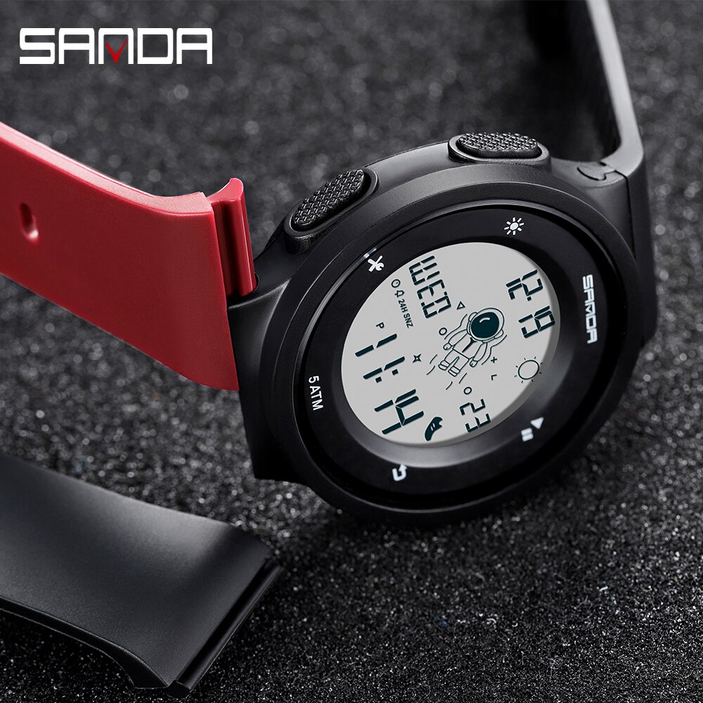 Creatieve Outdoor Sport Horloge Mannen Mode Eenvoudige Elektronische Horloge Man 50M Waterdichte Horloges Voor Jongens Meisjes klok