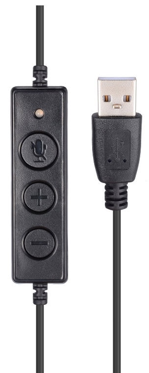 Voicejoy headset usb plug to qd adapter med justerbar volym och mikrofon mute switch för gn headset qd till usb adapter